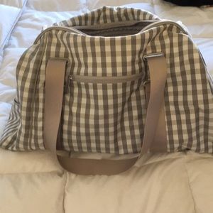 Nike Overnight Bag in grey gingham